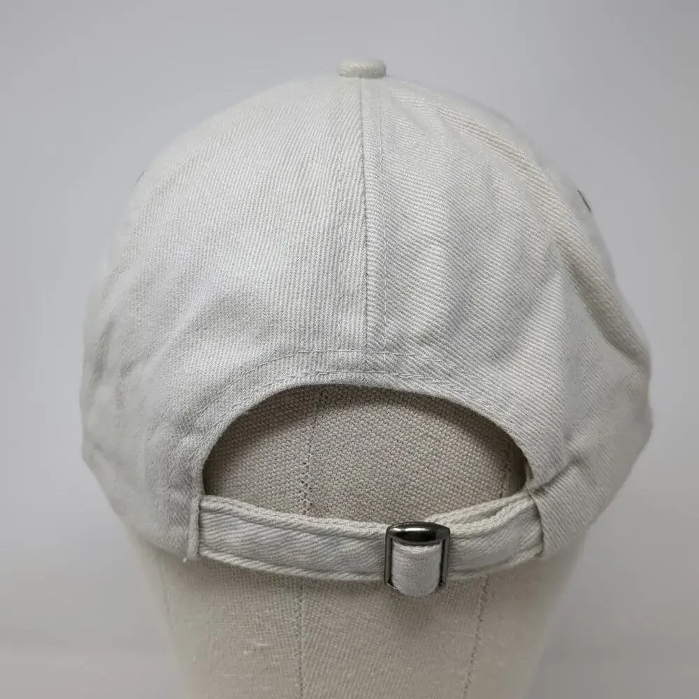 Cobra 5 Panel Beige Hat One Size FamilyLife Green Embroidery Slideback Strap